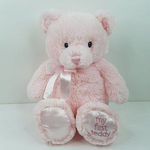 Baby Gund My First Teddy Bear Plush 14" Pink Stuffed Animal Baby Toy 4043975
